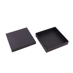 Scatole regalo Kraft con coperchio 17,7x17,7x3,2 cm Nero (40 pz) [FP-VPL012]