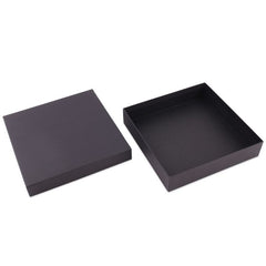 Scatole regalo Kraft con coperchio 20,7x20,7x4,3 cm Nero (20 pz) [FP-VPL013]