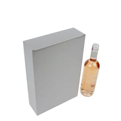 Scatole di cartone per bottiglie di vino 24x8x36 cm Argento (30 pz) [FP-VWL006]