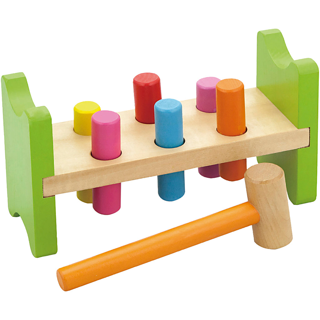 VIGA hammer bench toy, size 22,5x12x8 cm