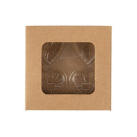 Kraft Artisan Candy Box Set, Heart Insert 7x2.1x6.8 cm