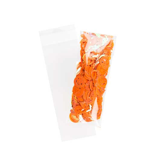 Sachet plastique transparence cristalline 4,8x12,1cm avec Rabat Adhésif (100 pièces) [B1X4XL]