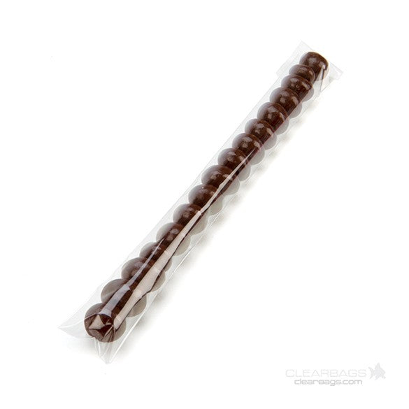 Sacchetto di plastica trasparente 2,5x20,3cm richiudibile (100 pezzi) [B1X8]