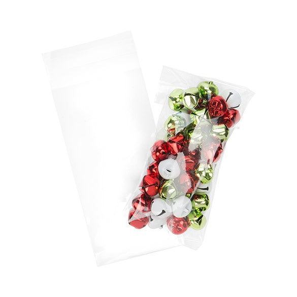 Sachet plastique transparence cristalline 9,5x18,5+4cm avec Rabat Adhésif (100 pièces) [B37M]