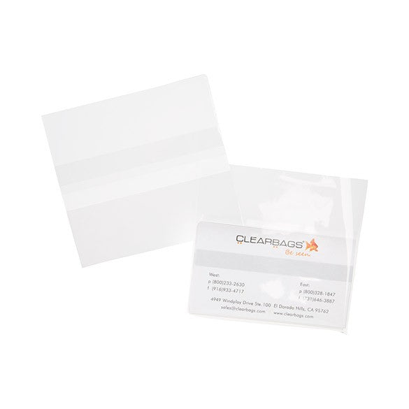 Klappenbeutel 9.7x6cm Hochtransparent (100 Stück) [B3X2XPC]