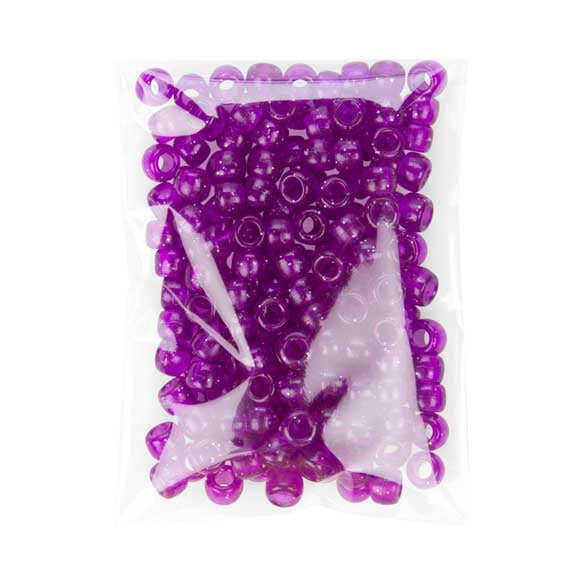 Sacchetto di plastica trasparente 8.2x10.5cm con chiusura adesiva (100 pezzi) [B43]