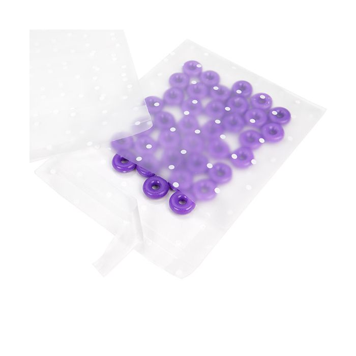 Sachet Plastique glacés 10,2x10,2 cm Avec poids et rabat adhésif (100 pièces) [B44FD]