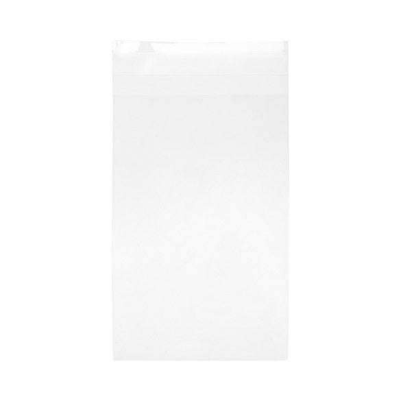 Klappenbeutel 11x17cm Hochtransparent (100 Stück) [B46T]
