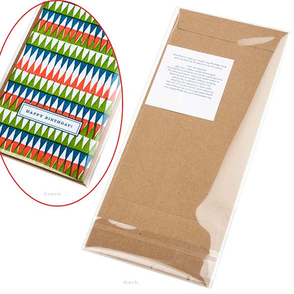 Sacchetto di plastica trasparente 11x24cm con chiusura adesiva (100 pezzi) [B49]