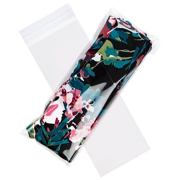 Plastic Bags 14.4x34.4cm Transparent Peel and Seal