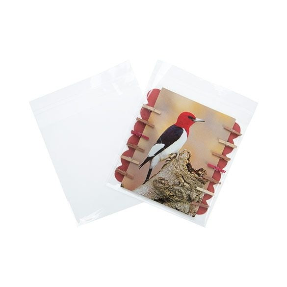 Sachet plastique transparence cristalline 14,5x14,1cm avec Rabat Adhésif (100 pièces) [B5X5M]