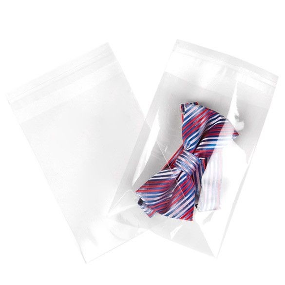 Sachet plastique transparence cristalline 12,5x16,5+4cm avec Rabat Adhésif (100 pièces) [B65]