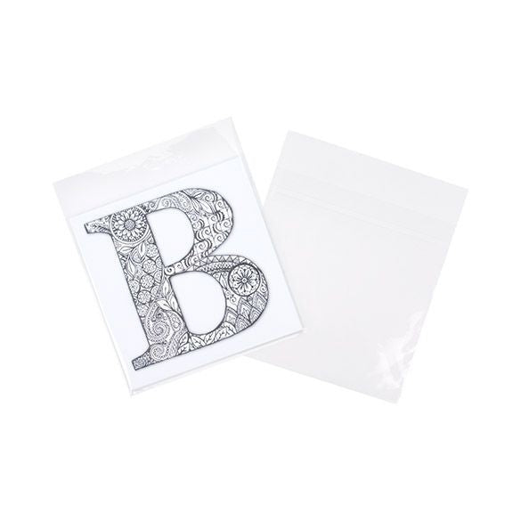 Sacchetto di plastica trasparente 15,9x15,9cm con chiusura adesiva (100 pezzi) [B66PC]