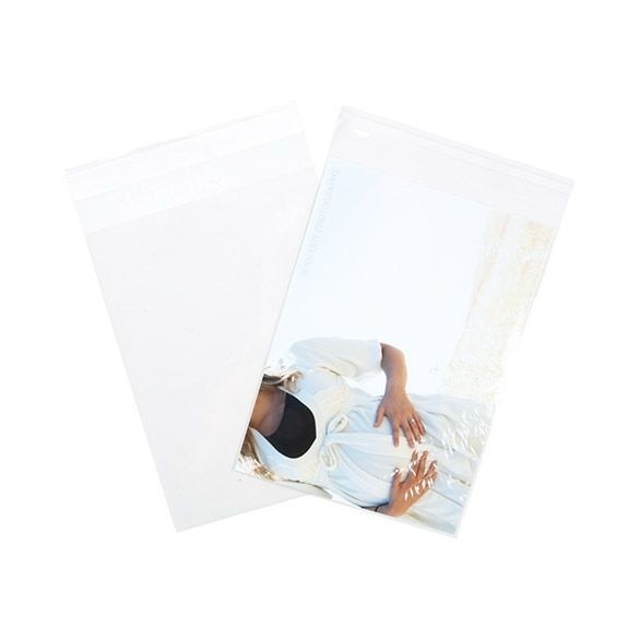 Sachet plastique transparence cristalline 13,1x17,2cm avec Rabat Adhésif (100 pièces) [B6B2]