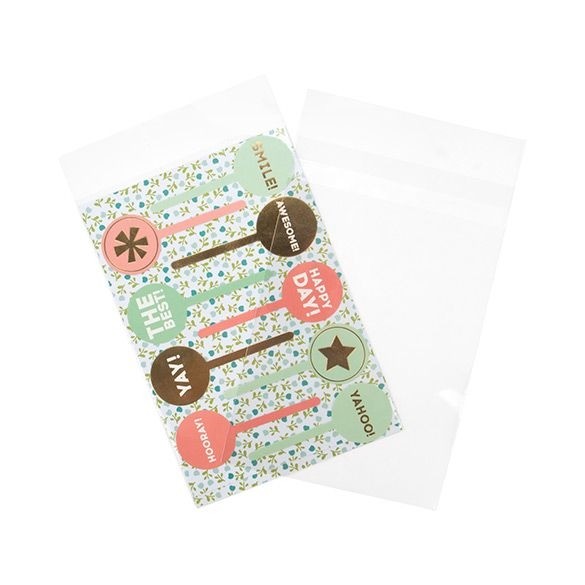 Sachet plastique transparence cristalline 15,3x22,9+3,2cm avec Rabat Adhésif (100 pièces) [B6X9SPC]