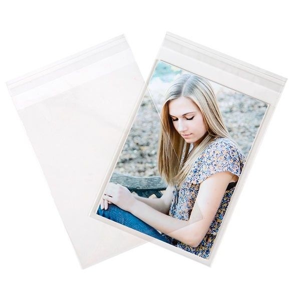 Sachet plastique plat grand format 14x18,5+4cm Refermable par Rabat Adhésif (100 pièces) [B75]