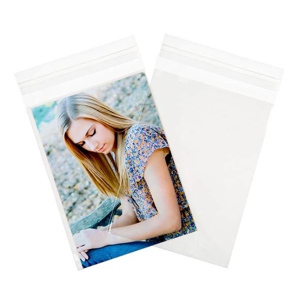 Sachet plastique plat grand format 13,5x18+4cm Refermable par Rabat Adhésif (100 pièces) [B75S]