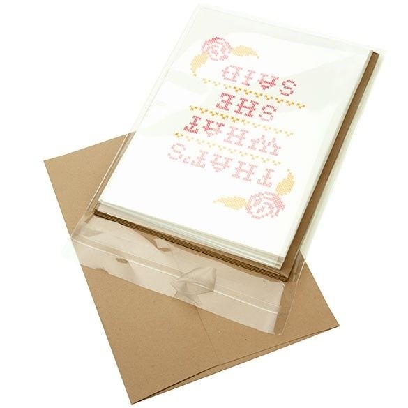 Klappenbeutel 15x19.5cm Hochtransparent (100 Stück) [B75XL]