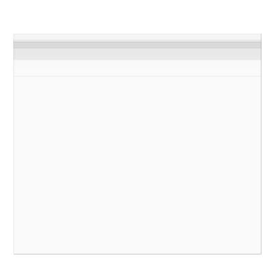 Sacchetto di plastica trasparente 102,7x76,8cm con chiusura adesiva (50 pezzi) [B4030]