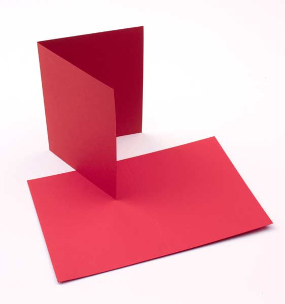 Glückwunschkarten Rot 17.8x12.4cm (50 Stück) [PC018]