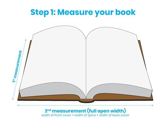 Copertina trasparente regolabile per libri 29.2x53.3cm (25 pezzi) [BC111H]