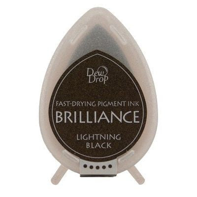 Ink Pads Brilliance Dew drops Lightning Black (1 pc)