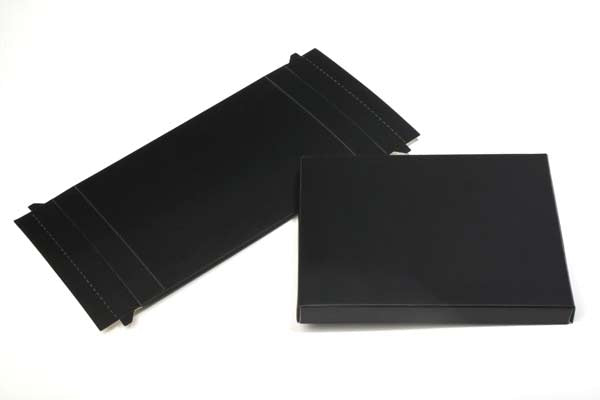 Scatola piccola in kraft nero met. 13.7x2.5x19.1cm (25 pezzi) [BK15]