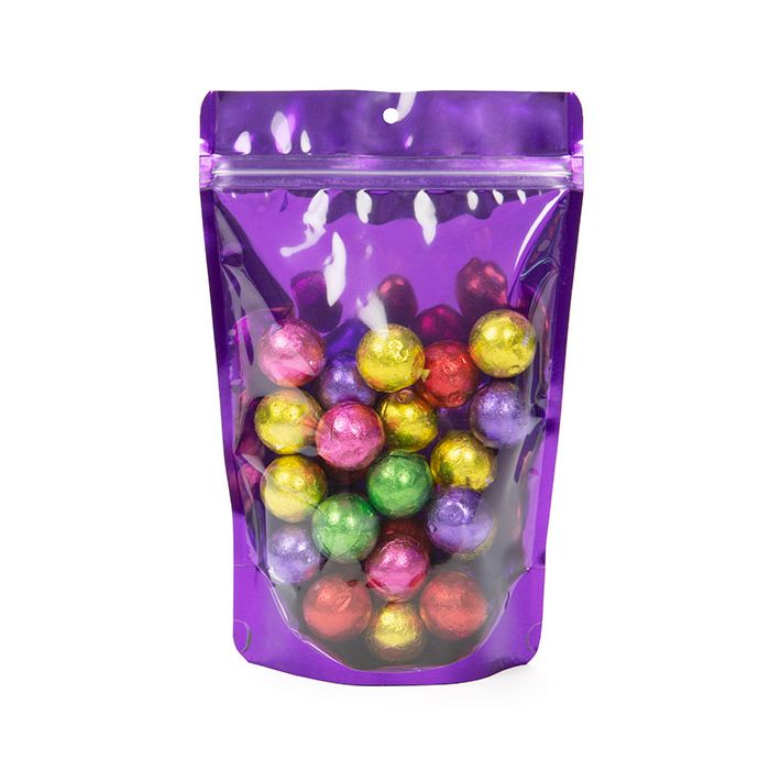 Stand Up Pouches Purple 14,9x8,9x23,2cm With Hanghole