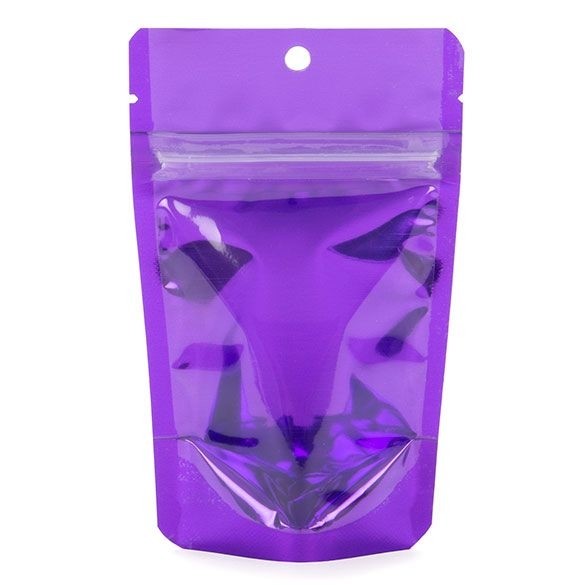 Doypack avec dos violet 8x5x13cm | 28g (100 pièces) [ZBGB1VL]