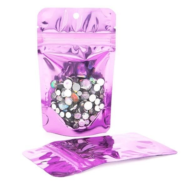 Stand Up Pouches Transparent/Pink 7.9x5.1x13cm | 28 grams
