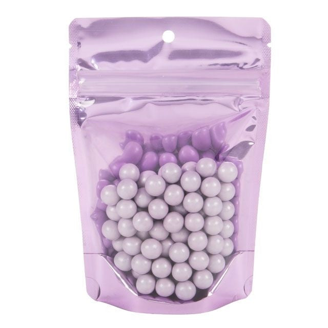Buste doypack trasparenti/lavanda 10.2x6x15.2cm | 57 grammi (100 pezzi) [ZBGB2LV]