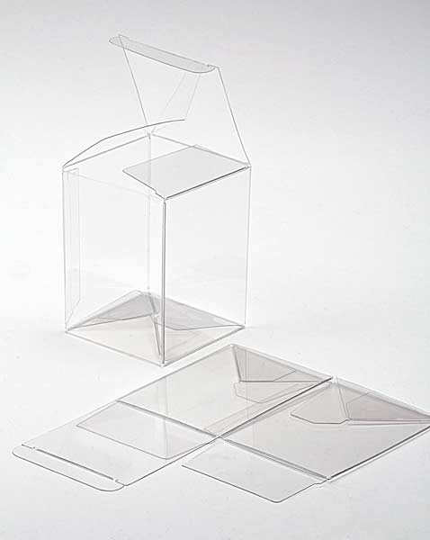 Boîtier cadeau à transparence cristalline avec fond pop up 15.9 x 14 x 19.4cm (25 Pièces) [PLB106]