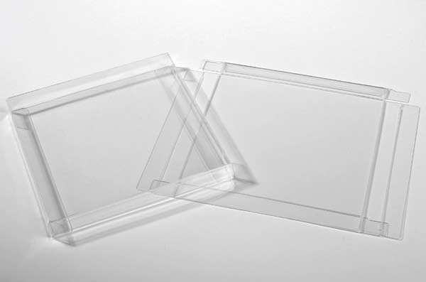 Boites cadeau plastique à transparence cristalline 14.9x1.6x14.9cm (25 Pièces) [FB190]