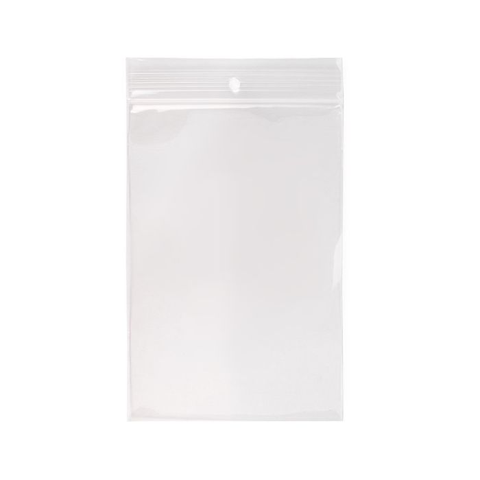 Sachet Zip Avec Trou Rond 10,2x15,2 cm PE 100 microns (100 pièces) [CEZ4R46]