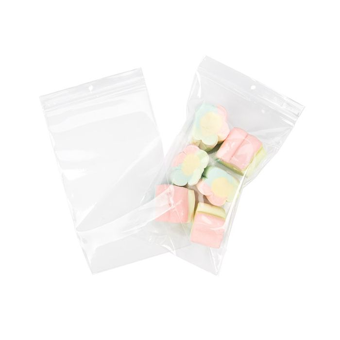 Sachet zip Avec trou rond 15,2x25,4 cm (100 pièces) [CEZR610]