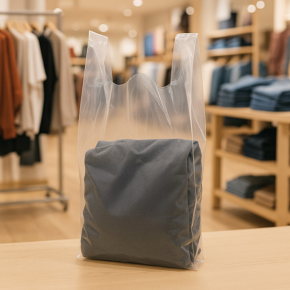 Polytragetaschen Transparent 30.5x17.8x55.9cm (100 Stück) [CHB4]