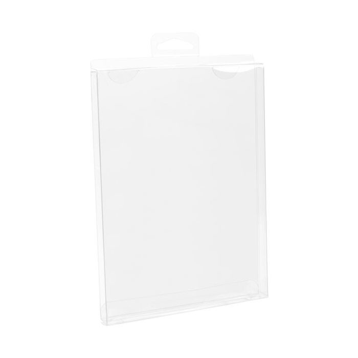 Scatole trasparenti 13.7x1.6x18.8cm (con foro per appendere nel mezzo) (25 pezzi) [CHFB1]