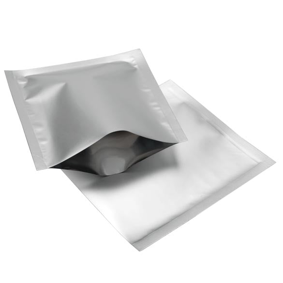 Plastikbeutel Silber 9x9.5cm Verschweißbar (100 Stück) [CRB2S]