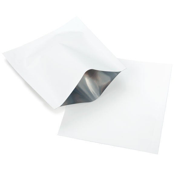 Plastikbeutel Weiß 9x9.5cm Verschweißbar (100 Stück) [CRB2W]