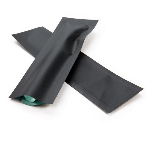 Sac à sécurité enfant noir mat, 3.8 x 12.7 cm (100 Pieces) [CRB5B]