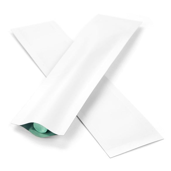Plastikbeutel Mattweiß 3.8x15.2cm Verschweißbar (100 Stück) [CRB6W]