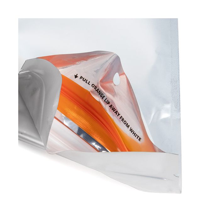 Kindersichere Beutel Mattsilber 10.2x16.5 cm (100 Stück) [CRHZB5MS]