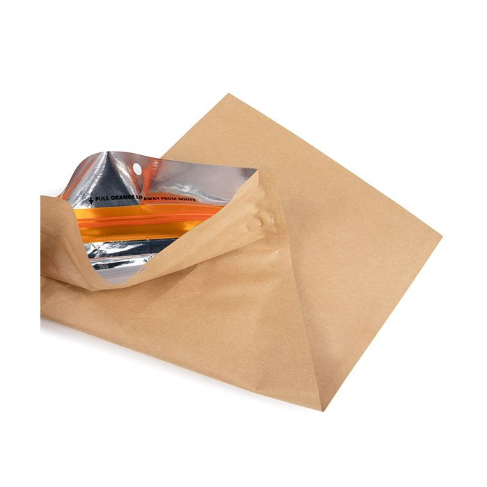 Sachets à fermeture éclair avec fermeture à glissière de sécurité enfant, couleur kraft, 12,7x20,8 cm (100 pièces) [CRHZB6K]