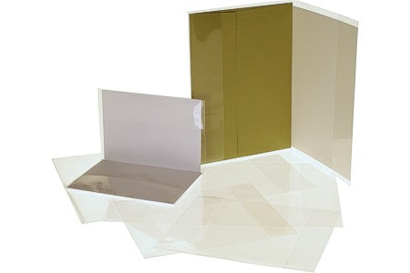 Buste trasparenti per cartoline e biglietti 13.3 x 18.6cm (100 pezzi) [CJ2]