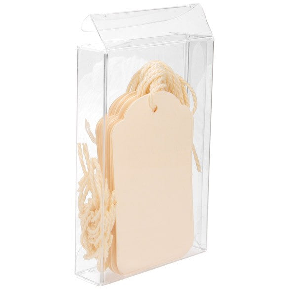 Boites cadeau plastique à transparence cristalline 6x1.6x9cm (25 Pièces) [FB248]