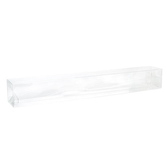 Boîtier cadeau à transparence cristalline avec fond pop up 4 x 4 x 30.6cm (25 Pièces) [PLB143]