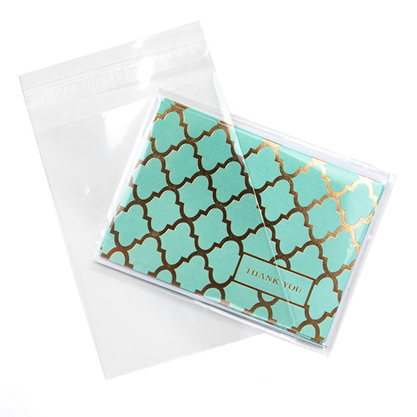 Umweltfreundliche Beutel 10.3x13.7cm Transparent - Premium (100 Stück) [GC4B1]