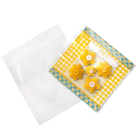 Umweltfreundliche Beutel 15.9x15.9cm Transparent - Premium (100 Stück) [GC66]