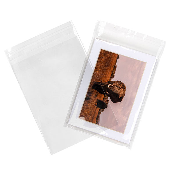 Sachet Écologique haute qualité refermable à rabat 14.4x19.1cm (100 pièces) [GC7B1]