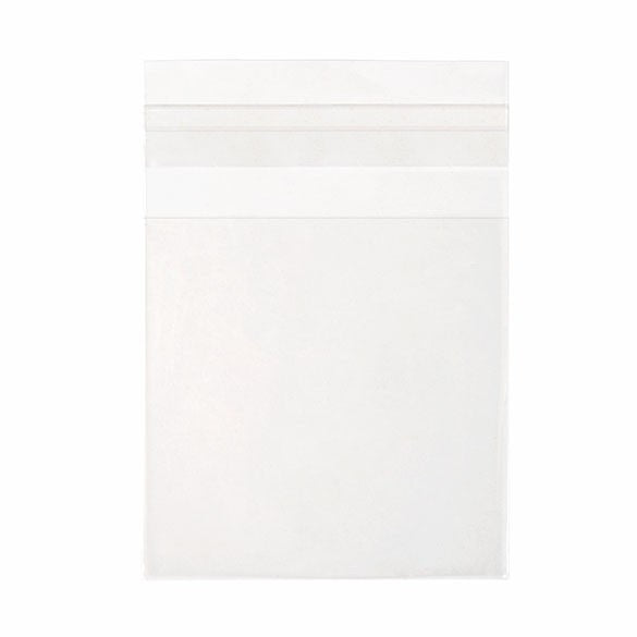 Sachet plastique transparence cristalline 8x8,5+3cm avec Rabat Adhésif (100 pièces) [B33]